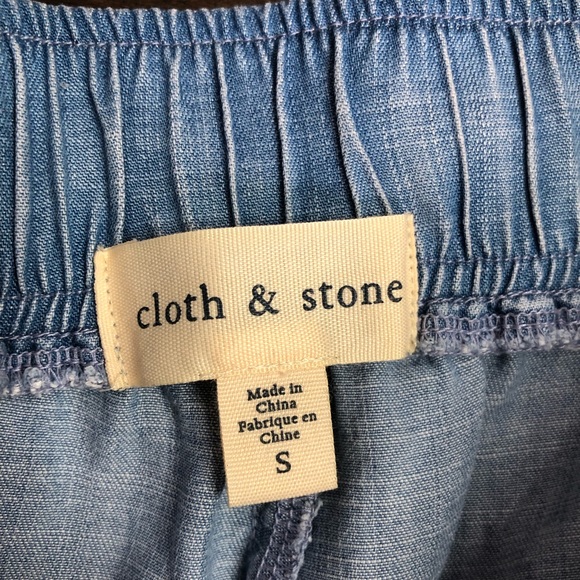 ❤️SOLD❤️Anthropologie Cloth & Stone Chambray Pants - Picture 4 of 6